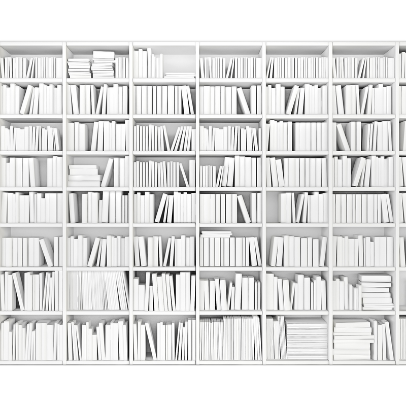 Library White Mural (Medium) by Origin Murals
