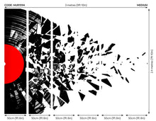 Smashed Vinyl Monochrome Mural (Medium) by Origin Murals