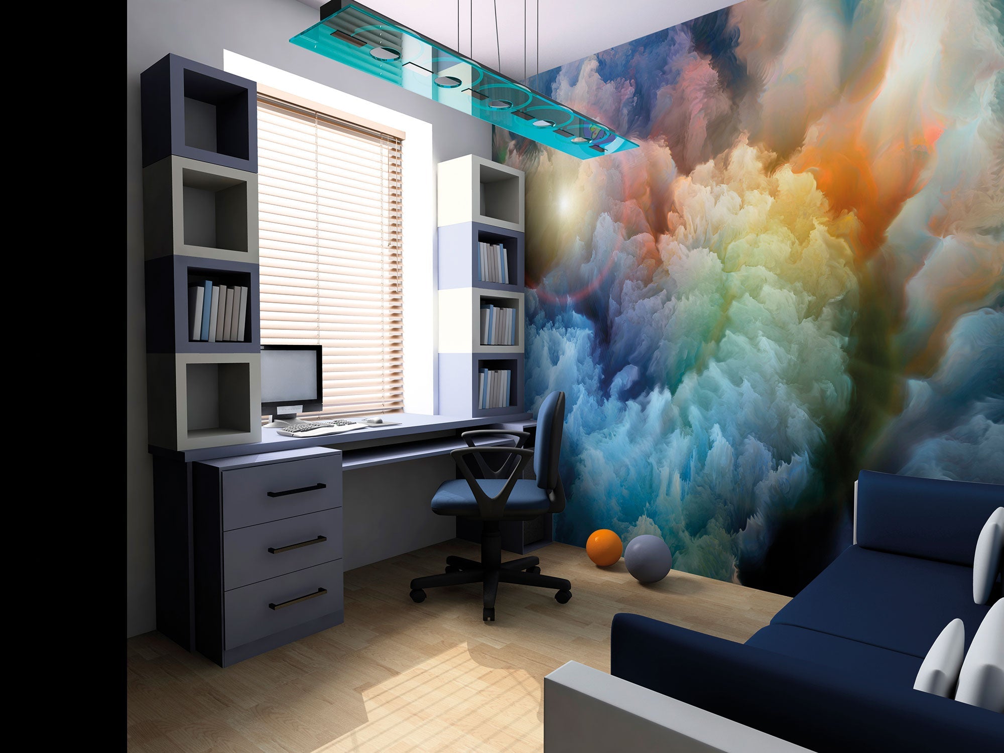 Moody Clouds Multi Mural (Large) by Origin Murals