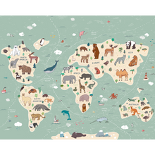 Children'S World Map Multi Mural (Medium) by Origin Murals