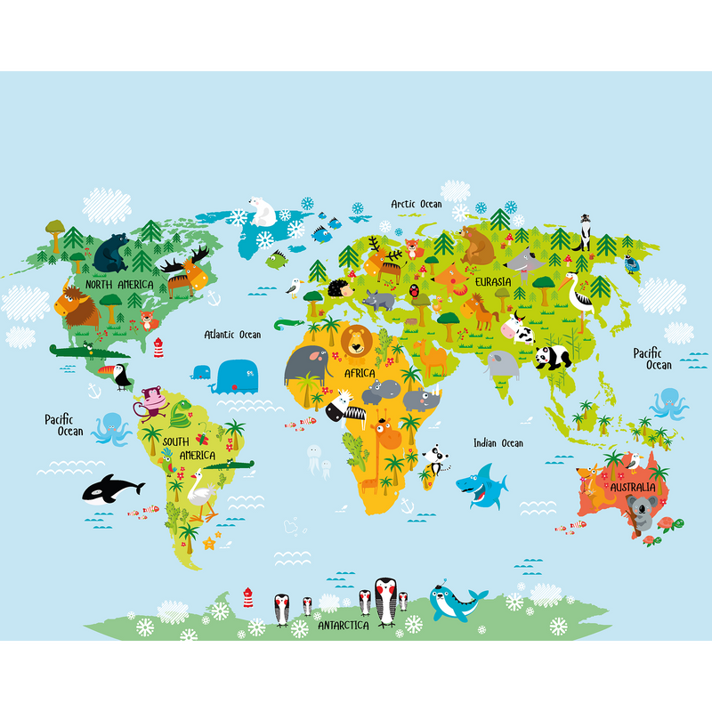 Whole Wide World Multi Mural (Medium) by Origin Murals