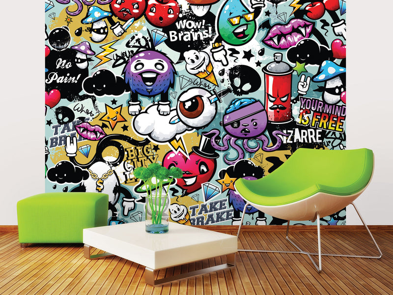 Graffiti Monster Multi Mural (Medium) by Origin Murals
