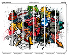 Spray Paint Multi Mural (Medium) by Origin Murals