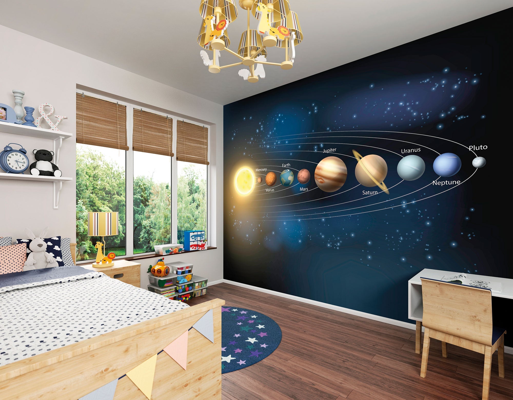 Planets Multi Mural (Large) by Origin Murals