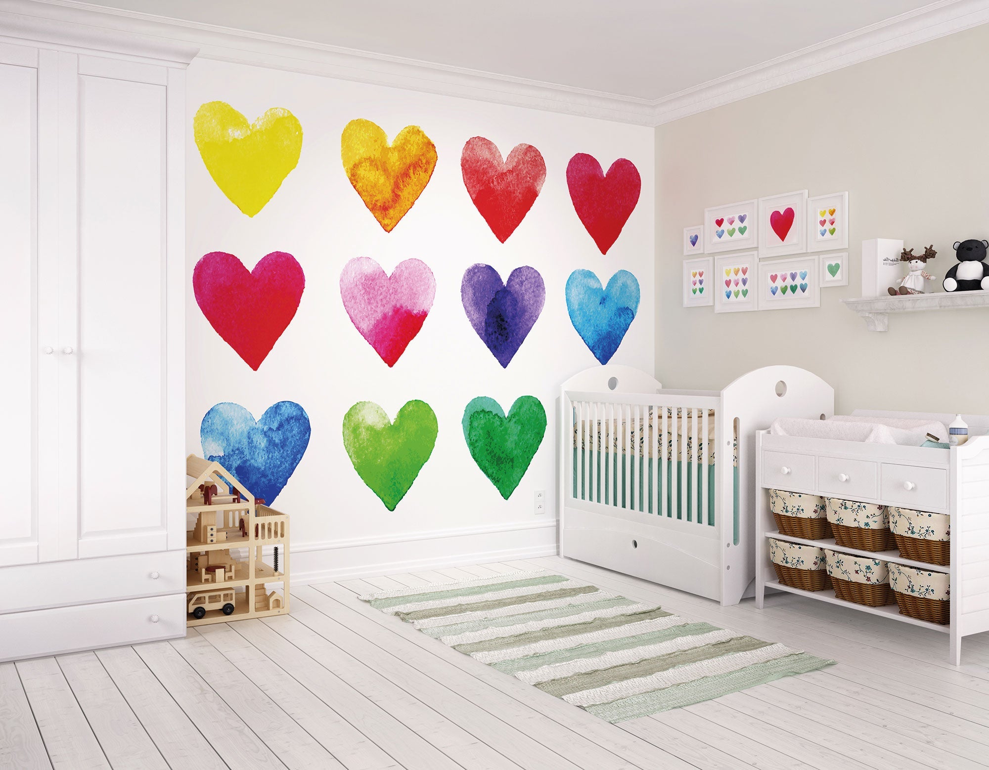 Colour My Heart Multi Mural (Medium) by Origin Murals