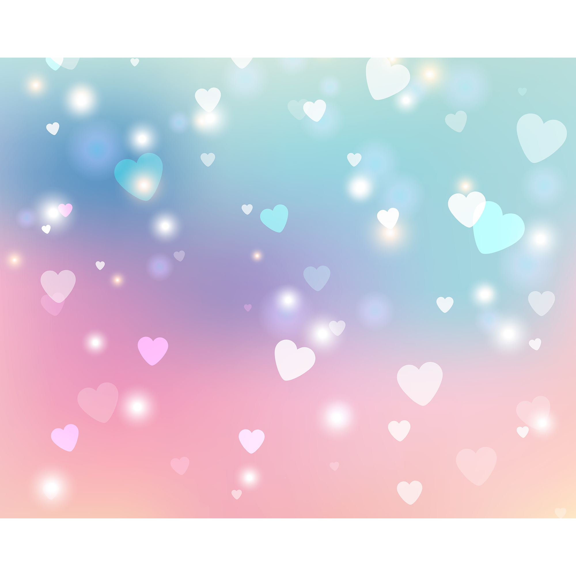 Sweet Hearts Pastel Mural (Medium) by Origin Murals