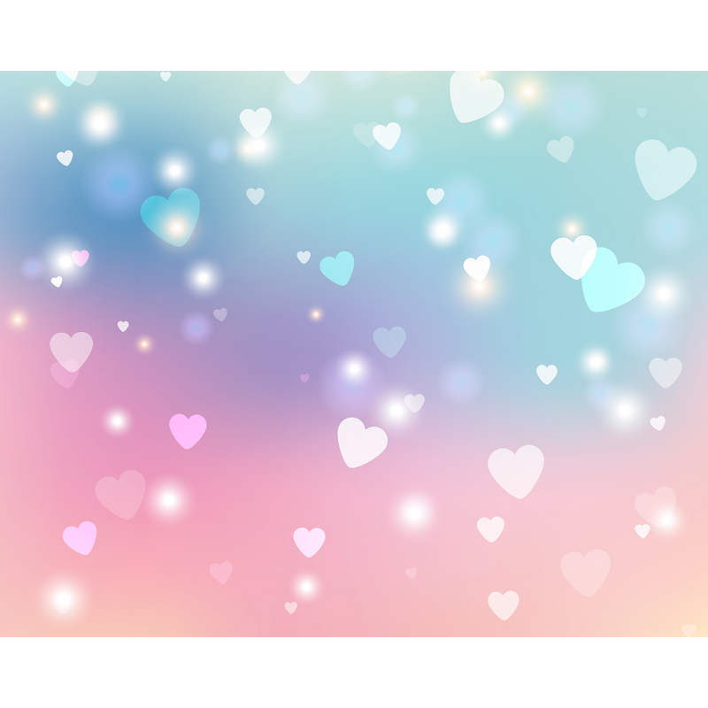 Sweet Hearts Pastel Mural (Medium) by Origin Murals