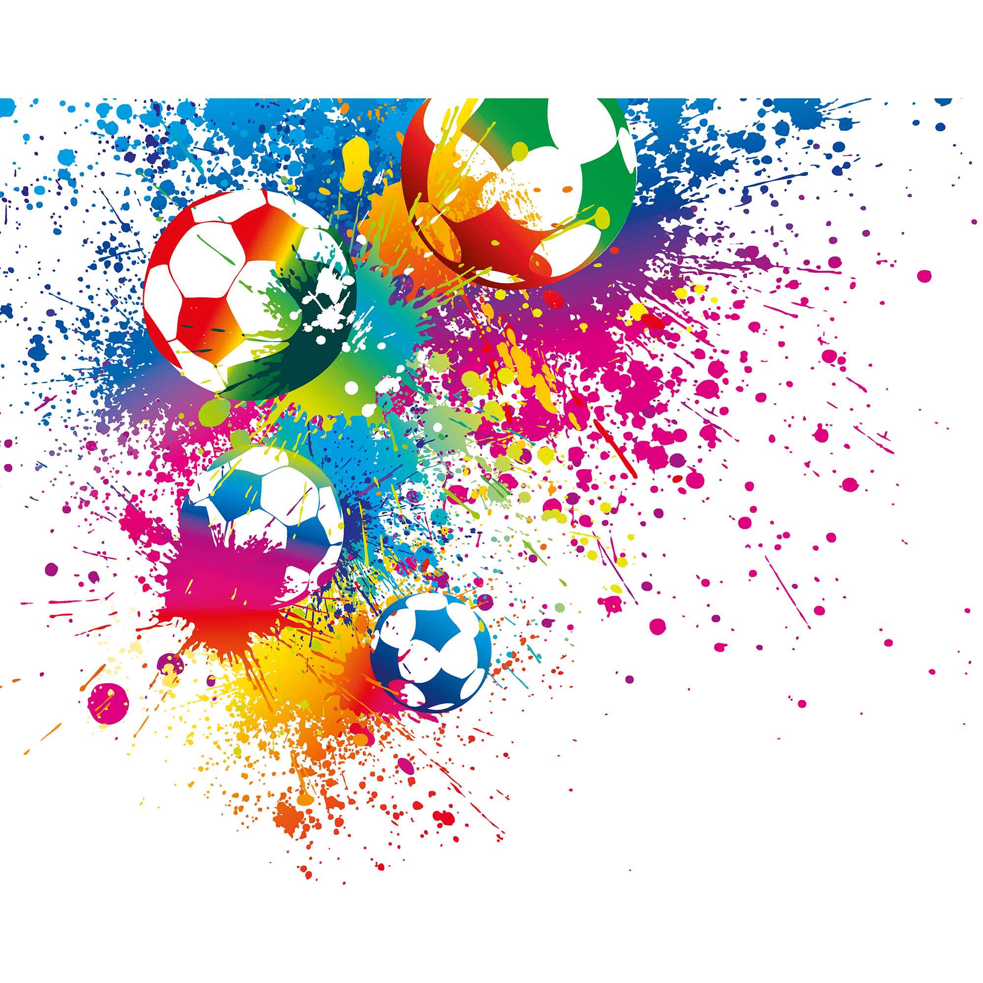 Football Splash Multi Mural (Large) by Origin Murals
