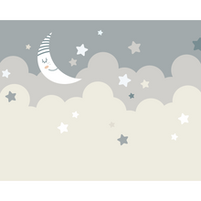 Nighttime Children'S Sky Dove Grey Mural (Medium) by Origin Murals