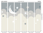 Nighttime Children'S Sky Dove Grey Mural (Medium) by Origin Murals