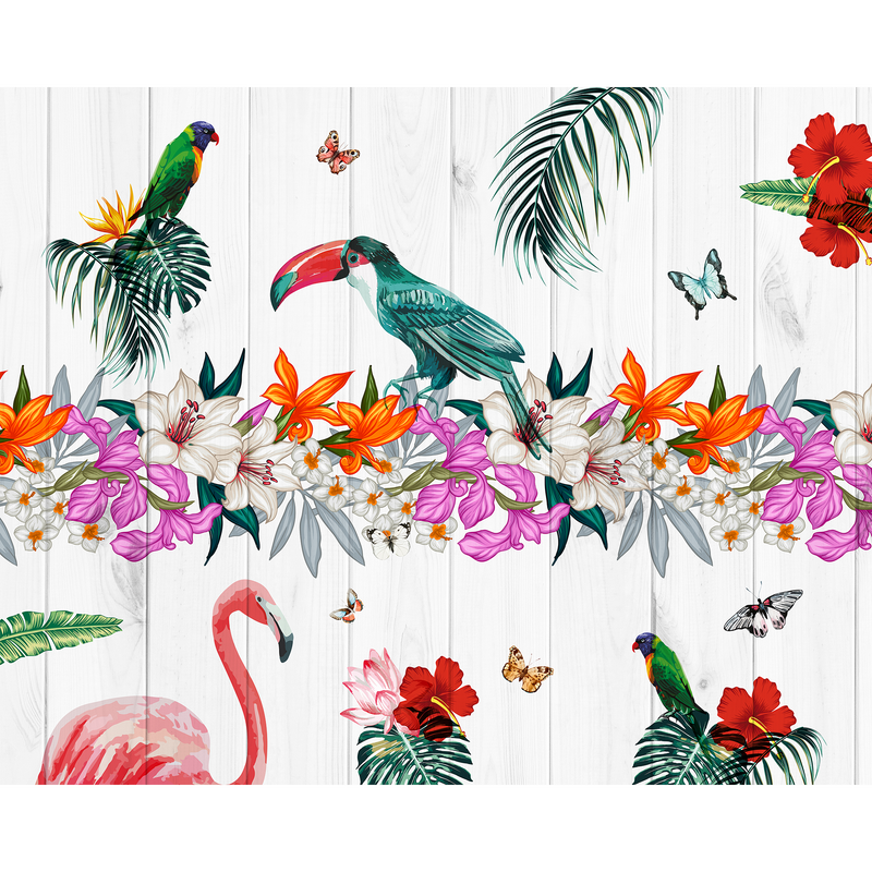 Birds Of Paradise Multi Mural (Medium) by Origin Murals