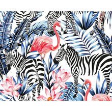 Zemingo Cobalt & Coral Mural (Large) by Origin Murals