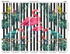Flamingo Stripe Multi Mural (Large) by Origin Murals