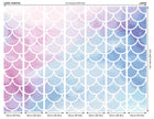 Watercolour Mermaid Scales Pastel Mural (Large) by Origin Murals