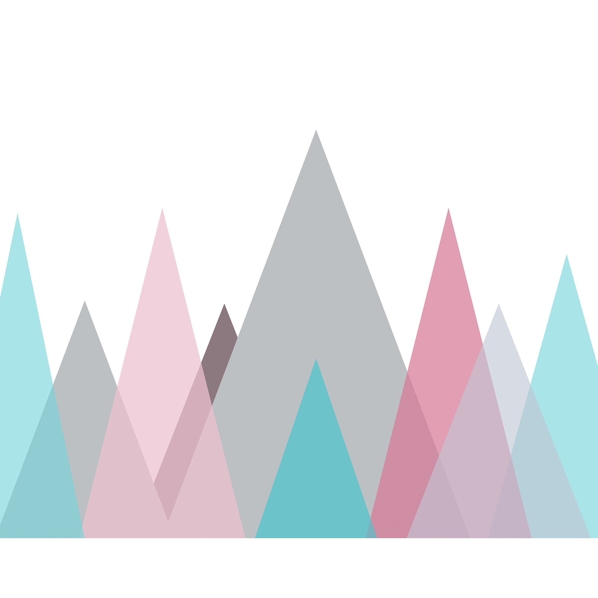 Abstract Mountains Pastel Mural (Large) by Origin Murals
