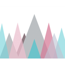 Abstract Mountains Pastel Mural (Medium) by Origin Murals