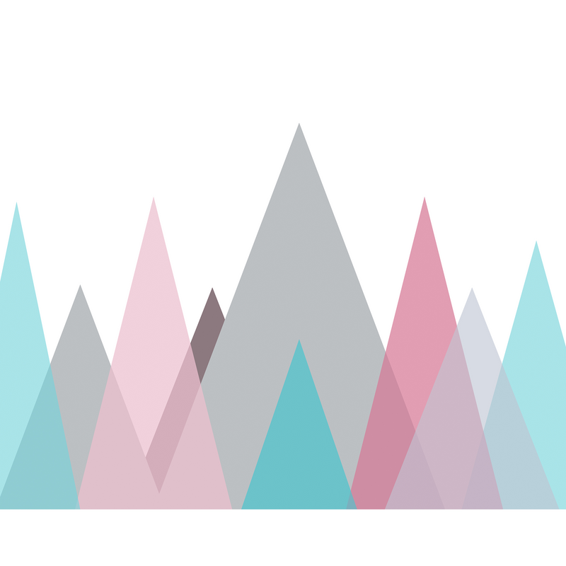 Abstract Mountains Pastel Mural (Medium) by Origin Murals