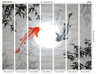 Watercolour Koi Graphite Mural (Large) by Origin Murals