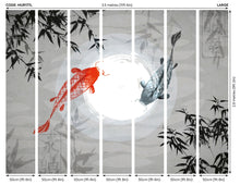 Watercolour Koi Graphite Mural (Large) by Origin Murals