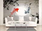 Watercolour Koi Graphite Mural (Medium) by Origin Murals