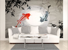 Watercolour Koi Graphite Mural (Medium) by Origin Murals