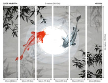 Watercolour Koi Graphite Mural (Medium) by Origin Murals