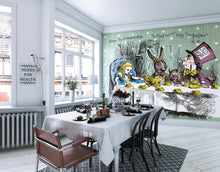 Tea Party Sage Mural (Large) by Origin Murals
