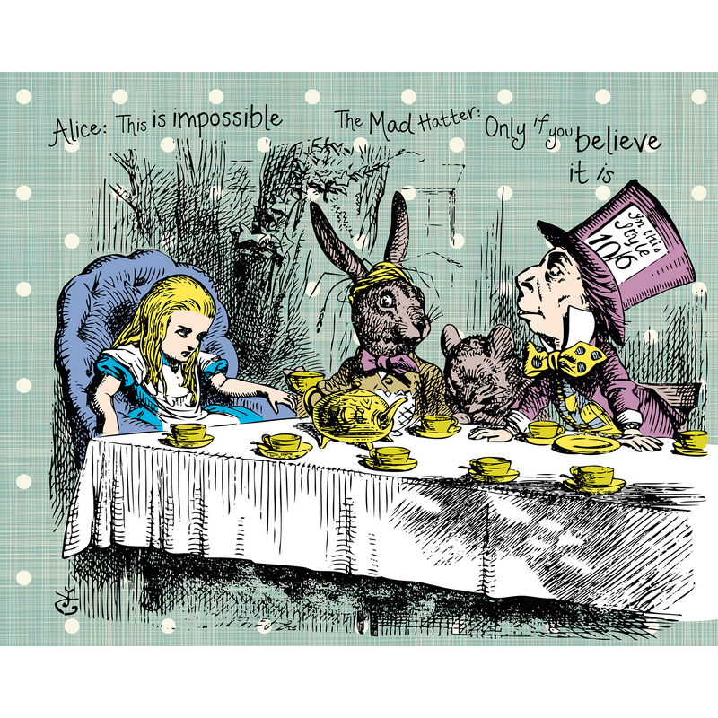 Tea Party Sage Mural (Medium) by Origin Murals