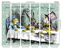 Tea Party Sage Mural (Medium) by Origin Murals