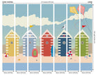 Beach Huts Multi Mural (Large) by Origin Murals