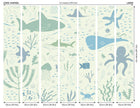 Underwater Adventures Seafoam Mural (Large) by Origin Murals