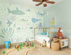 Underwater Adventures Seafoam Mural (Medium) by Origin Murals