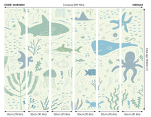 Underwater Adventures Seafoam Mural (Medium) by Origin Murals