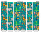 Jungle Animals Teal Mural (Medium) by Origin Murals