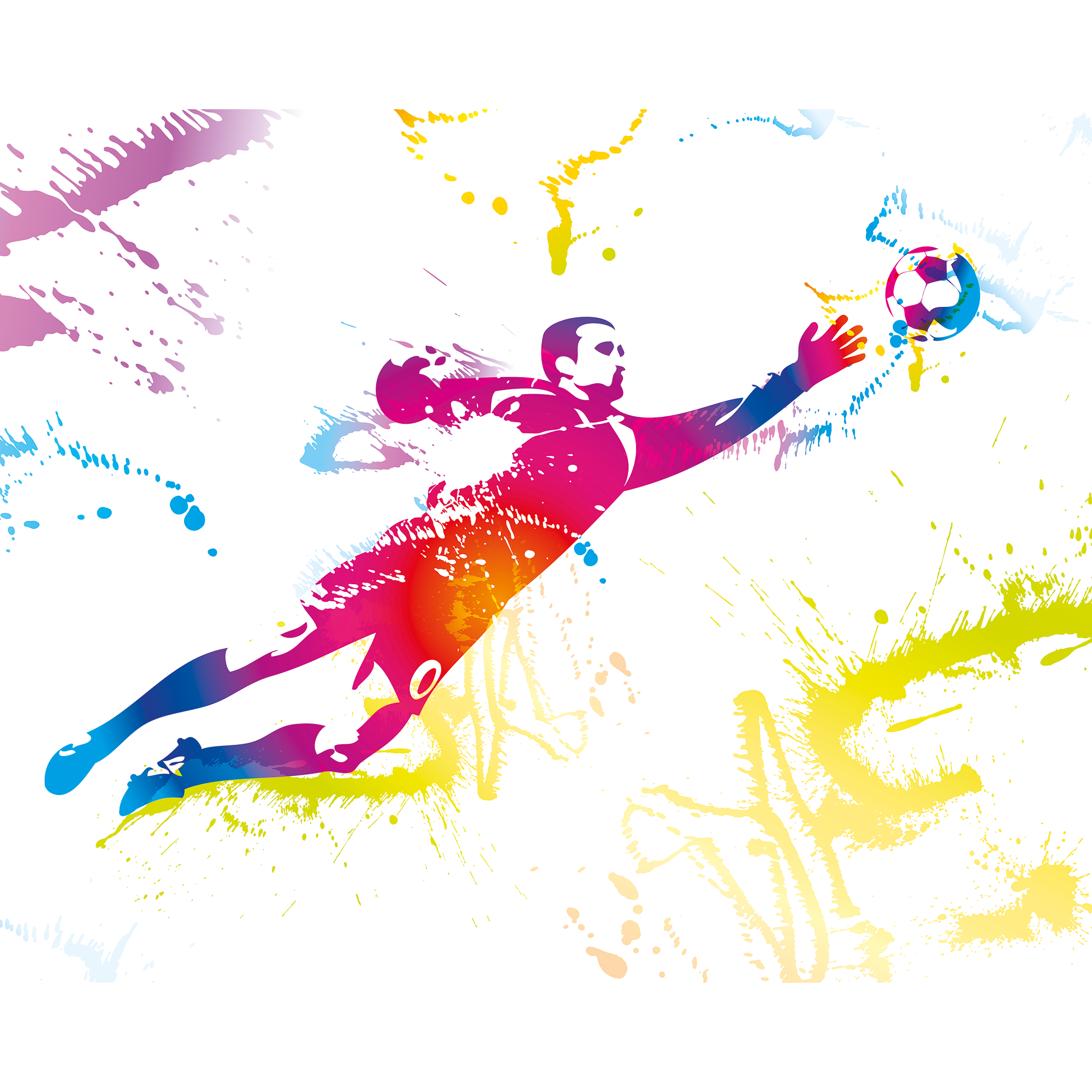 Football Goalkeeper Multi Mural (Medium) by Origin Murals
