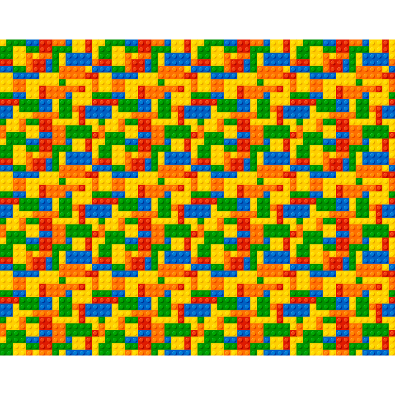Toy Bricks Multi Mural (Large) by Origin Murals