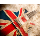 Rock Guitar Sepia Multi Mural (Large) by Origin Murals