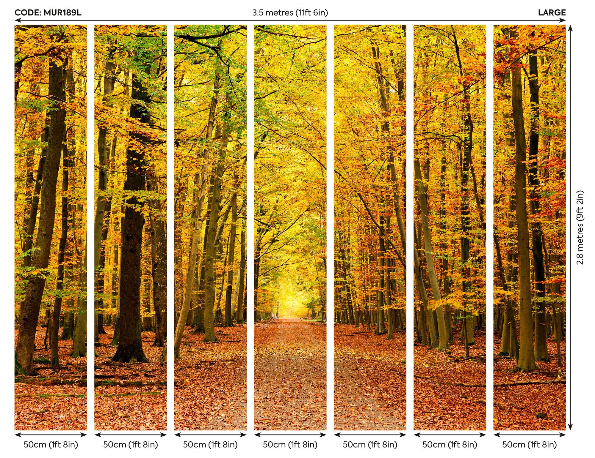 Autumn Forest Spice Mural (Large) by Origin Murals