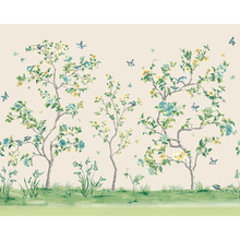 Oriental Flower Tree Natural Mural (Medium) by Origin Murals