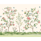 Oriental Flower Tree Cream Mural (Large) by Origin Murals