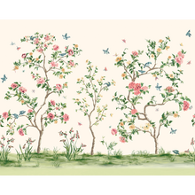 Oriental Flower Tree Cream Mural (Large) by Origin Murals