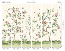 Oriental Flower Tree Cream Mural (Medium) by Origin Murals