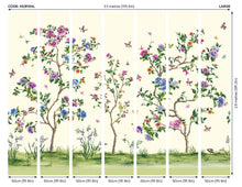 Oriental Flower Tree Ivory Mural (Large) by Origin Murals