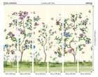 Oriental Flower Tree Ivory Mural (Medium) by Origin Murals