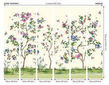 Oriental Flower Tree Ivory Mural (Medium) by Origin Murals