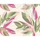 Botanical Calathea Leaves Pink Mural (Large) by Origin Murals