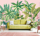 Tropical Palm Trees Pink Mural (Large) by Origin Murals
