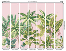 Tropical Palm Trees Pink Mural (Large) by Origin Murals