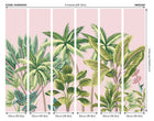 Tropical Palm Trees Pink Mural (Medium) by Origin Murals