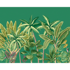 Tropical Palm Trees Green Mural (Large) by Origin Murals